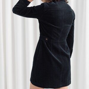 & Other Stories Cordurory Collar Shirt Dress